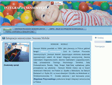 Tablet Screenshot of integracjasensoryczna-sensum.pl